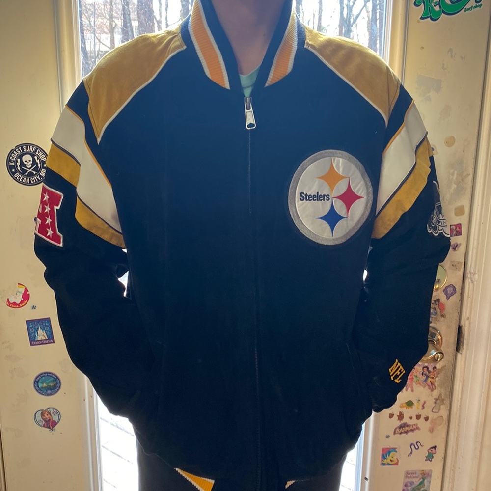 Pittsburgh Steelers suede/leather